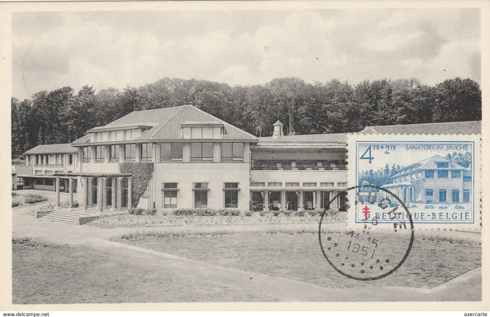 Jauche ,maisons De Cure Et De Repos Charles De Hemptinne ;timbre N°839 Sanatorium Jauche 4 Fr + 2  Fr De 1951 - Orp-Jauche