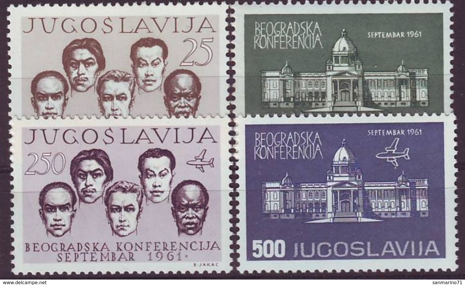 YUGOSLAVIA 958-961,unused - Other & Unclassified