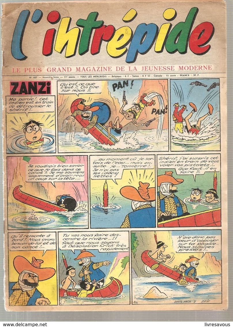 L'Intrépide N°469 Du 22/10/1958 ZANZI - L'Intrépide