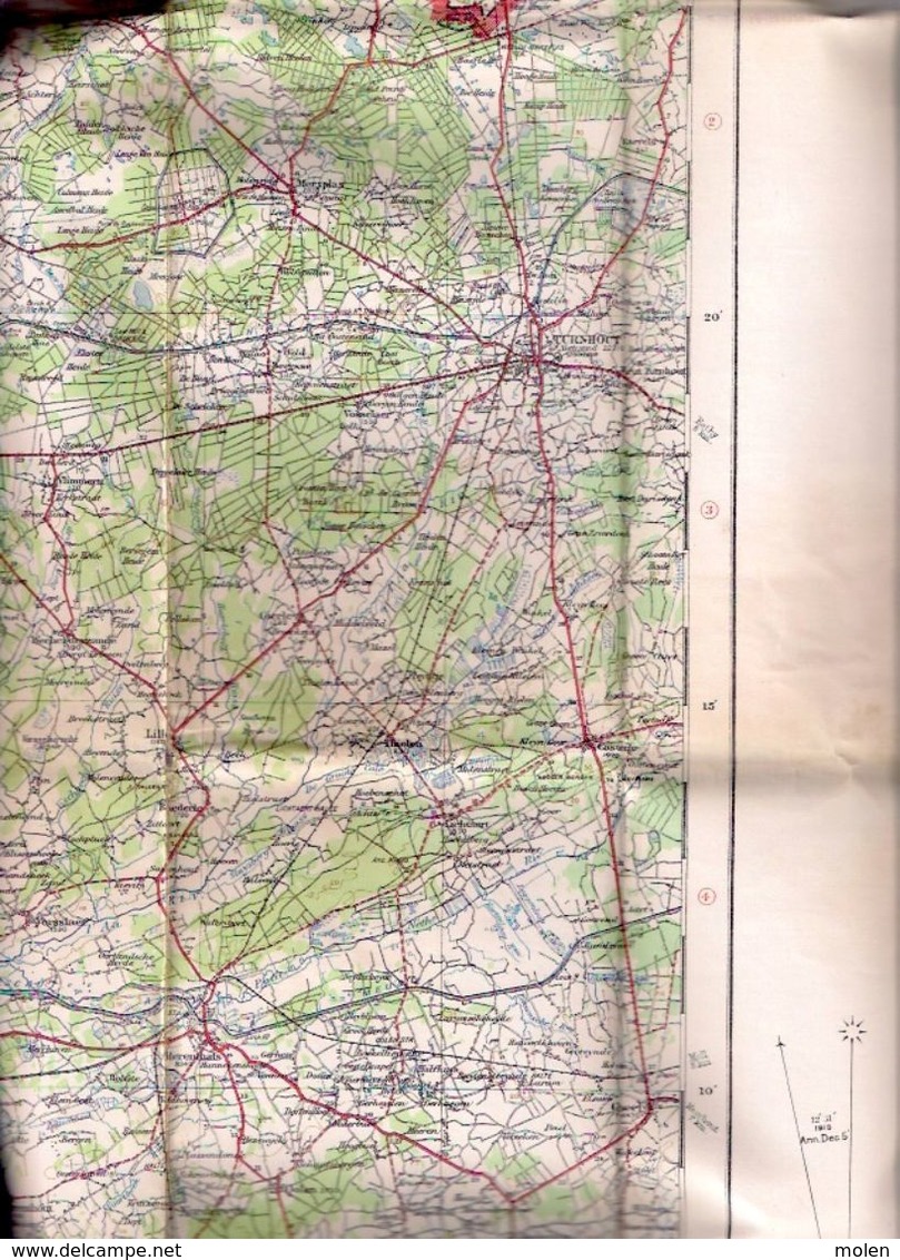 STAFKAART opLinnen GB WAR OFFICE situatie 1911 ANTWERPEN &forten LIER MECHELEN SINT-NIKLAAS TURNHOUT oorlog WW1 WO1 S898