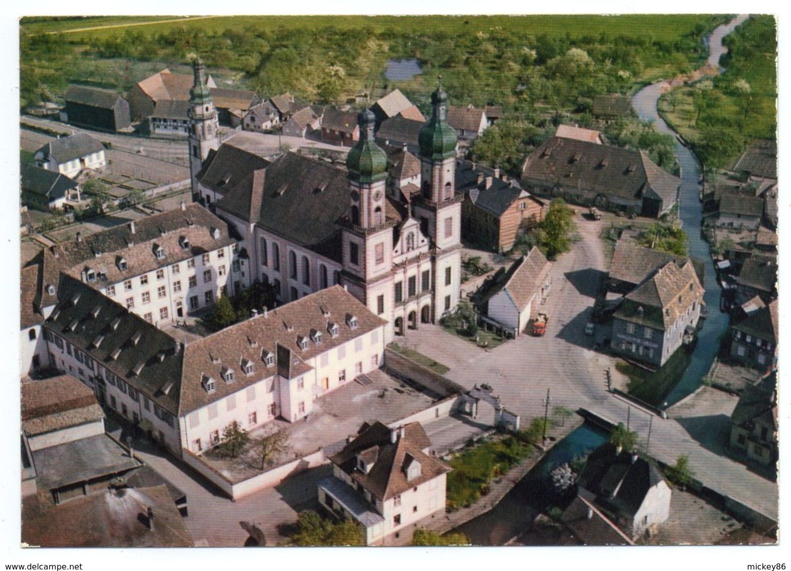 EBERSMUNSTER--Vue Aérienne--Eglise Abbatiale Et Couvent - Ebersmunster