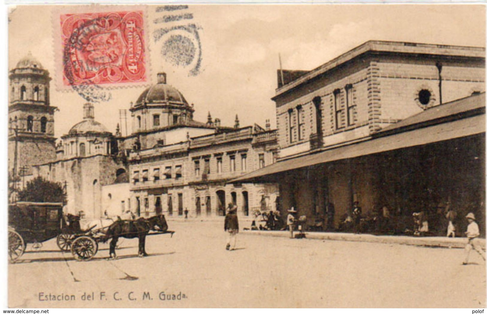 GUADALAJARA - Estacion Del F.C.C.M. Gare - Attelage      (103178) - Mexique