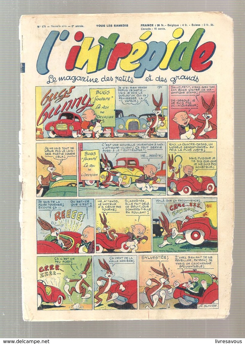 L'Intrépide N°171 Du 07/02/1953 Bugs Bunny - L'Intrépide