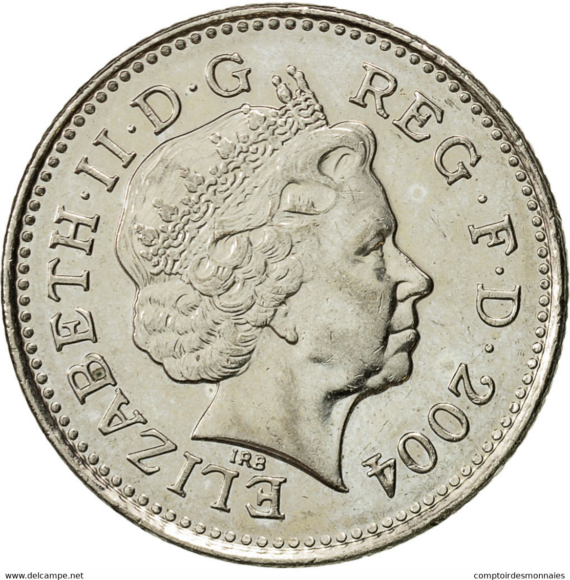 Grande-Bretagne, Elizabeth II, 10 Pence, 2004, TTB+, Copper-nickel, KM:989 - 10 Pence & 10 New Pence