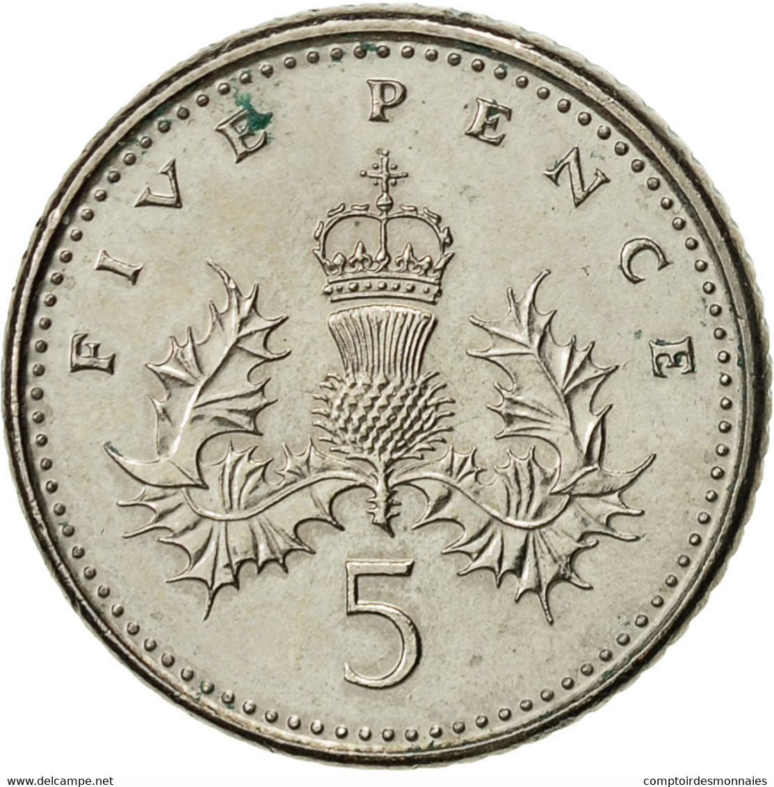 Grande-Bretagne, Elizabeth II, 5 Pence, 1991, TTB, Copper-nickel, KM:937b - 5 Pence & 5 New Pence