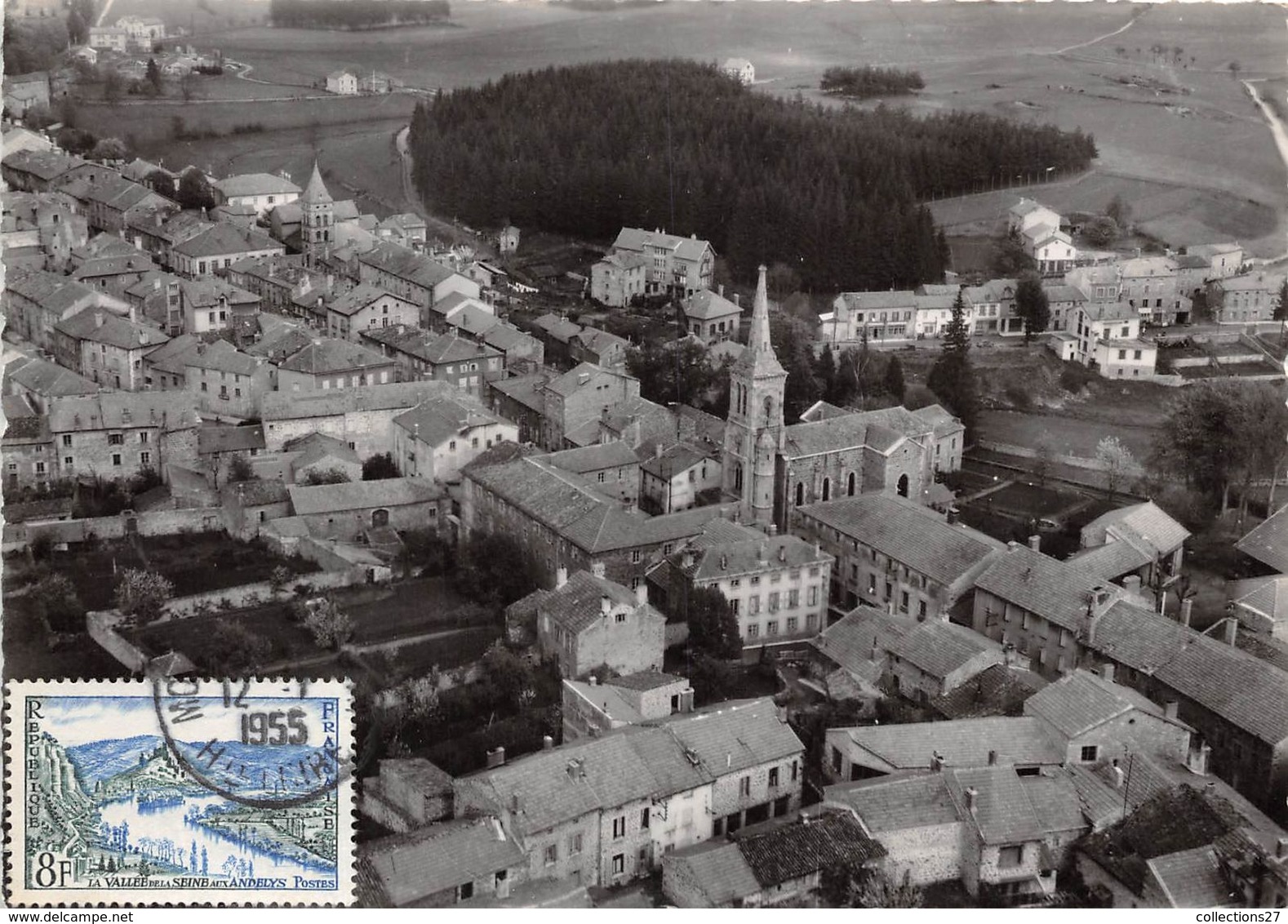 43-MONTFAUCON-EN-VELAY- VUE PANORAMIQUE AERIENNE - Montfaucon En Velay