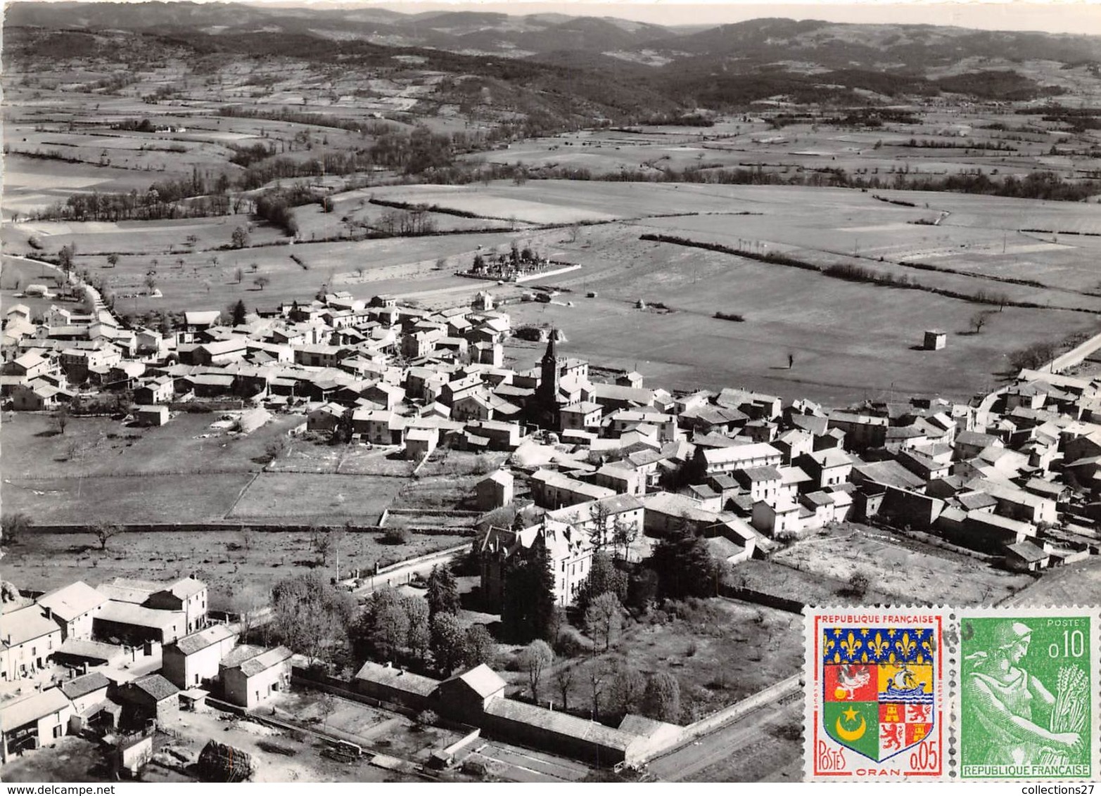 43-FONTANNES- VUE GENERALE AERIENNE - Autres & Non Classés