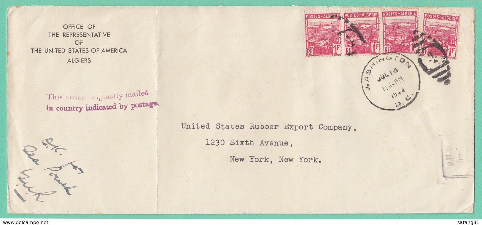 THIS ARTICLE ORIGINALLY MAILED IN COUNTRY INDICATED BY POSTAGE.TIMBRES OBLITERES A L'ARRIVEE. - Cartas & Documentos