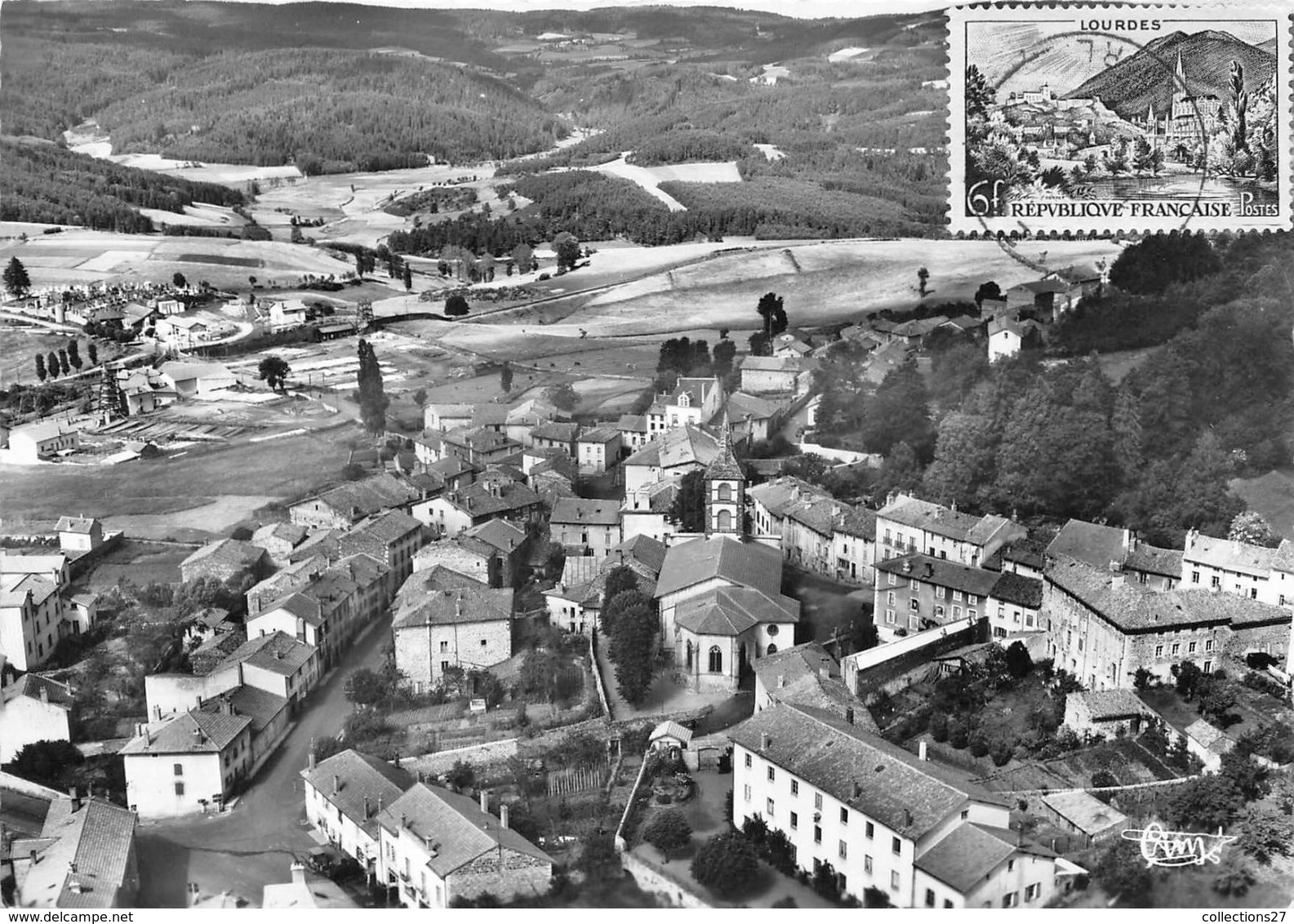 43-ALLEGRE- VUE AERIENNE , QUARTIER DE LA GARE - Autres & Non Classés