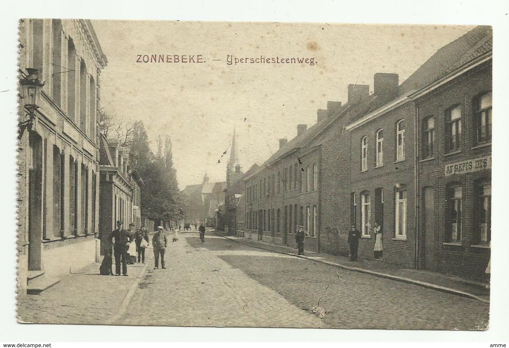 Zonnebeke    *  Yperschesteenweg  (feldpost 1916) - Zonnebeke