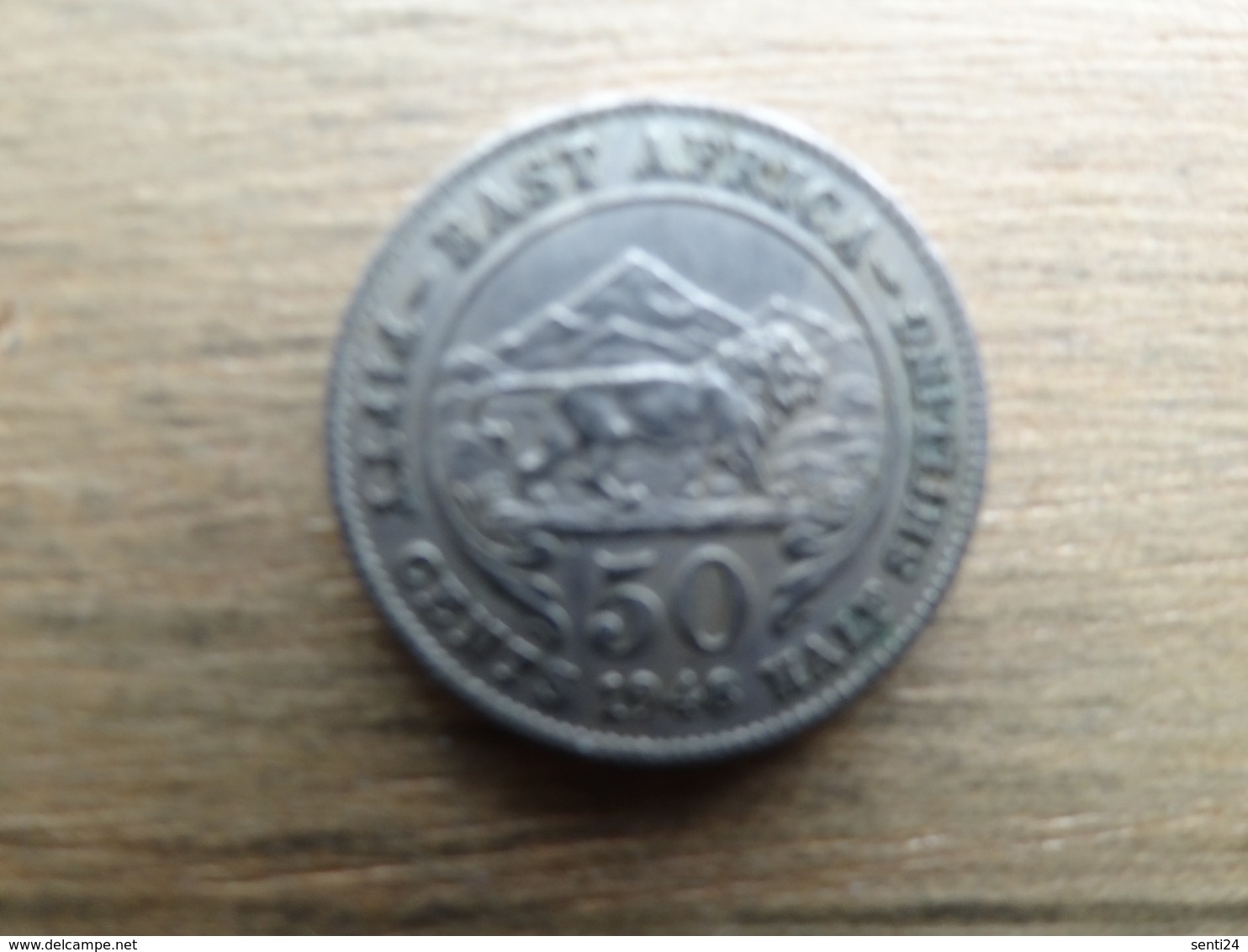 East Africa  50  Cents  1948  Km 30 - British Colony