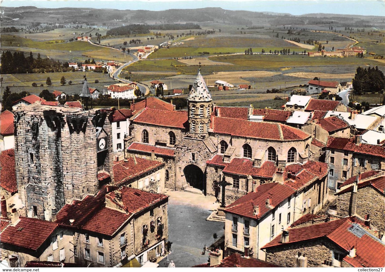 43-SAUGUES- VUE AERIENNE - Saugues