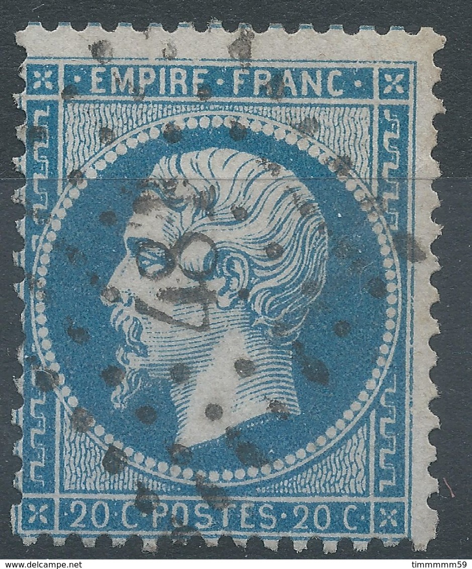 Lot N°41595  Variété/n°22, Oblit PC 481 Bourges, Cher (17), Filets NORD Et EST, Piquage - 1862 Napoléon III