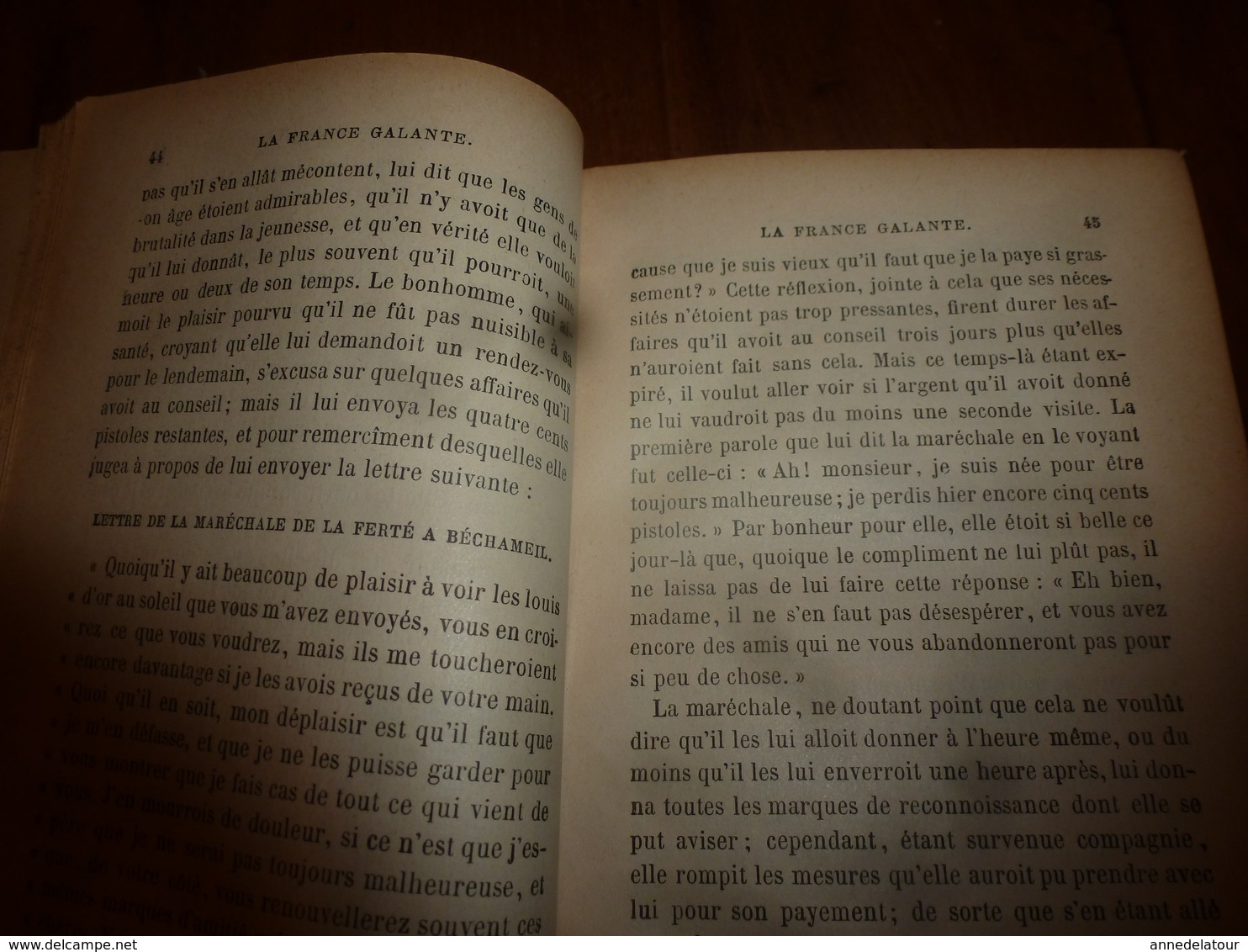 1840 HISTOIRE AMOUREUSE DES GAULES  tome 2   Par Bussy-Rabutin     Suivi de la France galante du XVIIe siècle