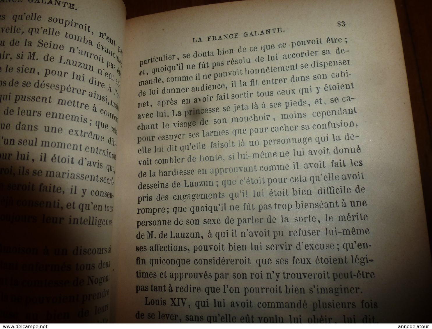 1840 HISTOIRE AMOUREUSE DES GAULES  tome 2   Par Bussy-Rabutin     Suivi de la France galante du XVIIe siècle