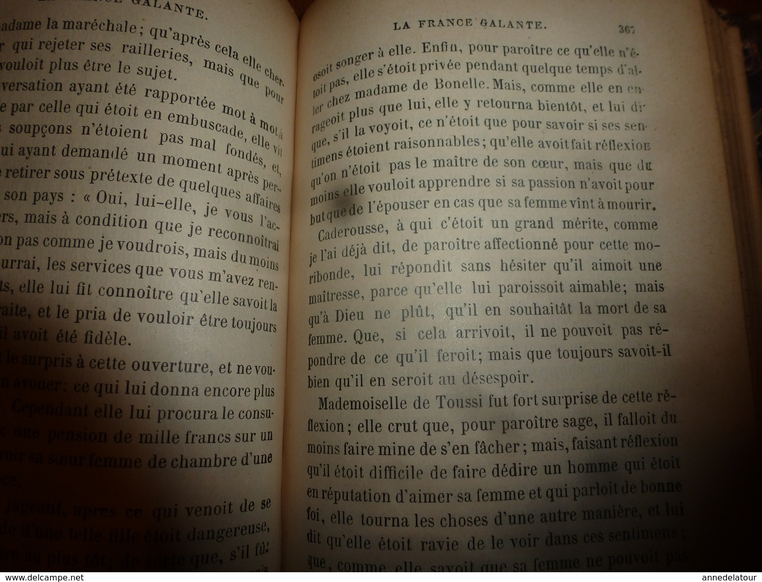 1840 HISTOIRE AMOUREUSE DES GAULES  tome 2   Par Bussy-Rabutin     Suivi de la France galante du XVIIe siècle