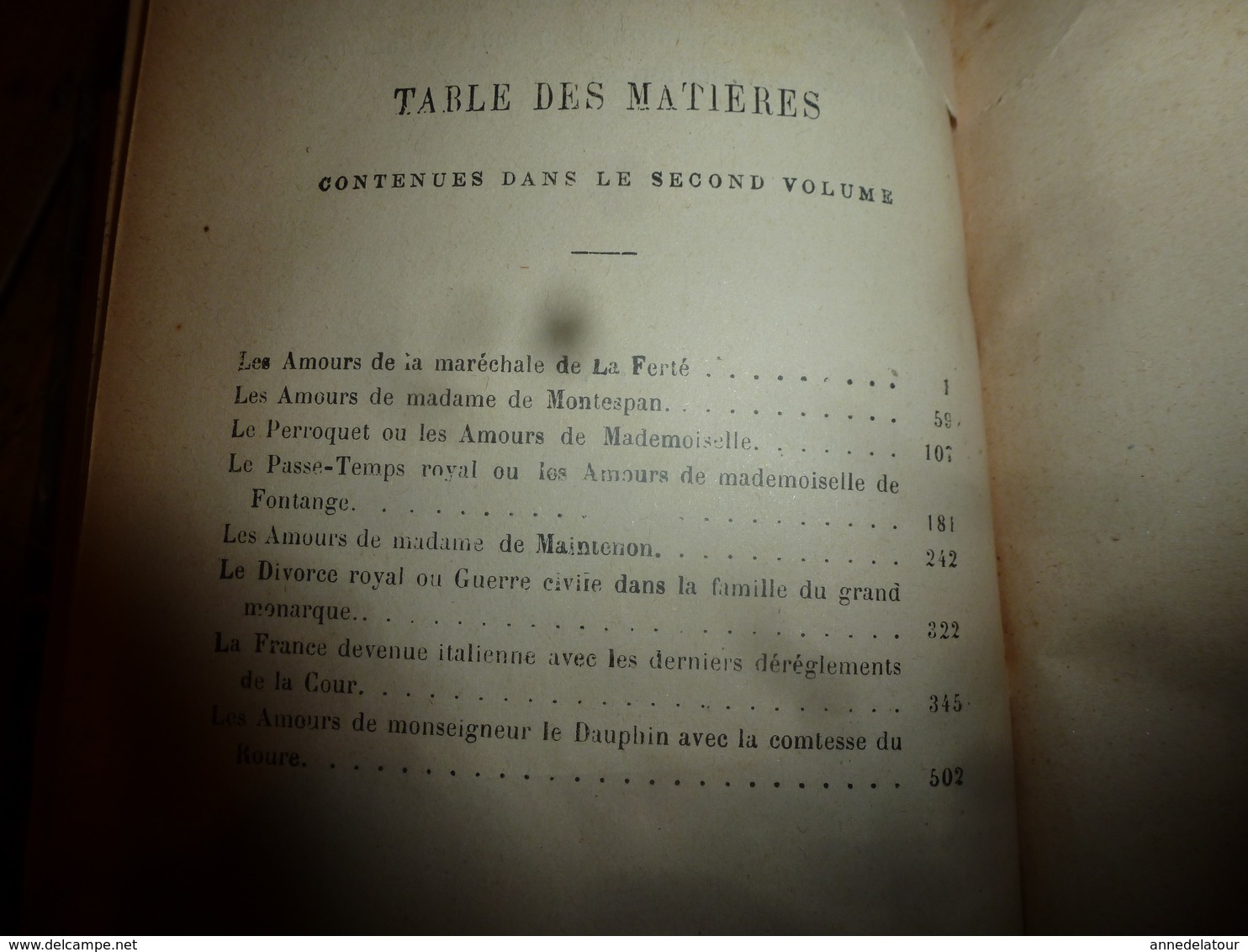 1840 HISTOIRE AMOUREUSE DES GAULES  tome 2   Par Bussy-Rabutin     Suivi de la France galante du XVIIe siècle