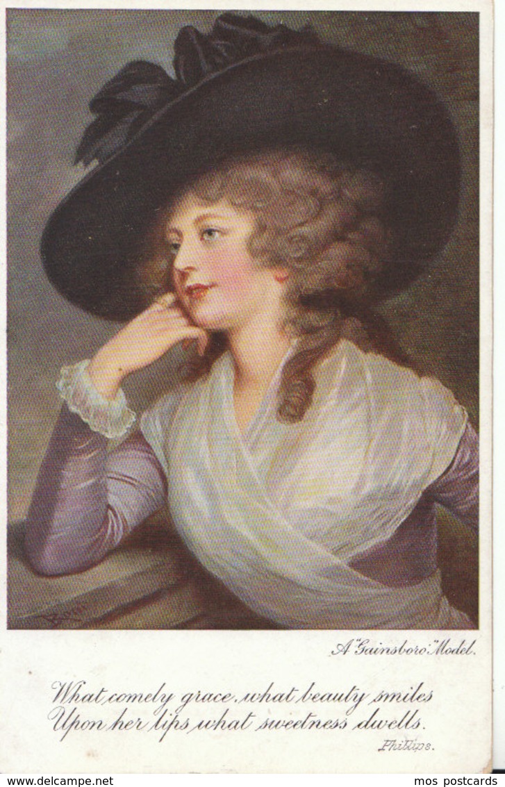 Fashion Postcard - "Gainsboro Models" - Phillips - Raphael Tuck & Sons - Ref ND165 - Fashion