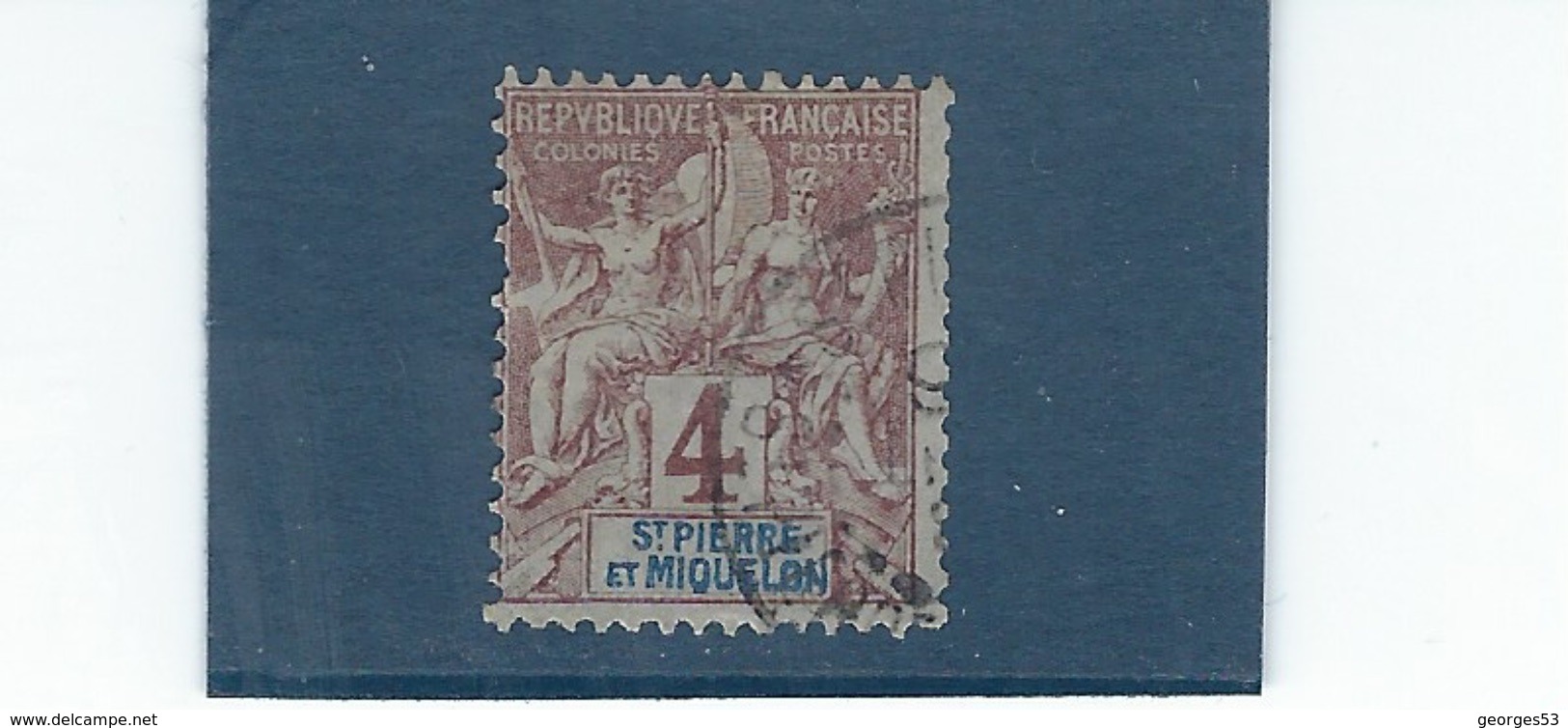 France St Pierre Miquelon  N° 61      Val YT :  3,30 € - Usados