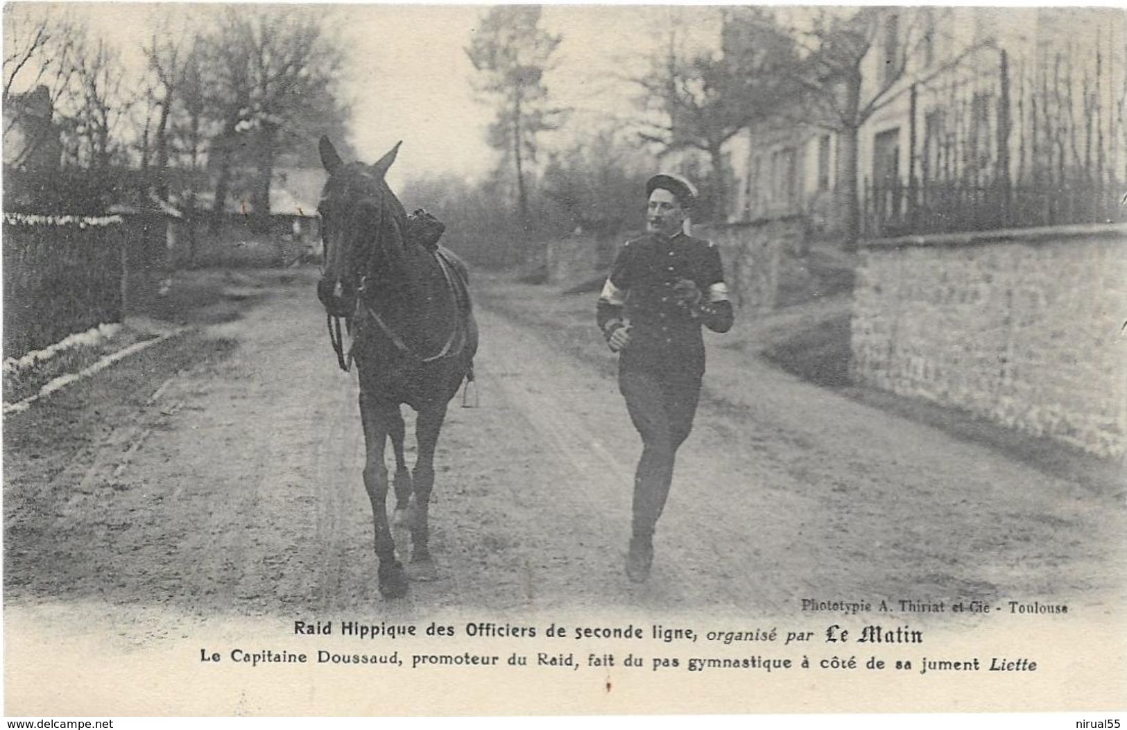 PARIS Raid Hippique Des Officiers De Seconde Ligne Organisé Par Le Matin  Capitaine Doussaud   ...G - Autres & Non Classés