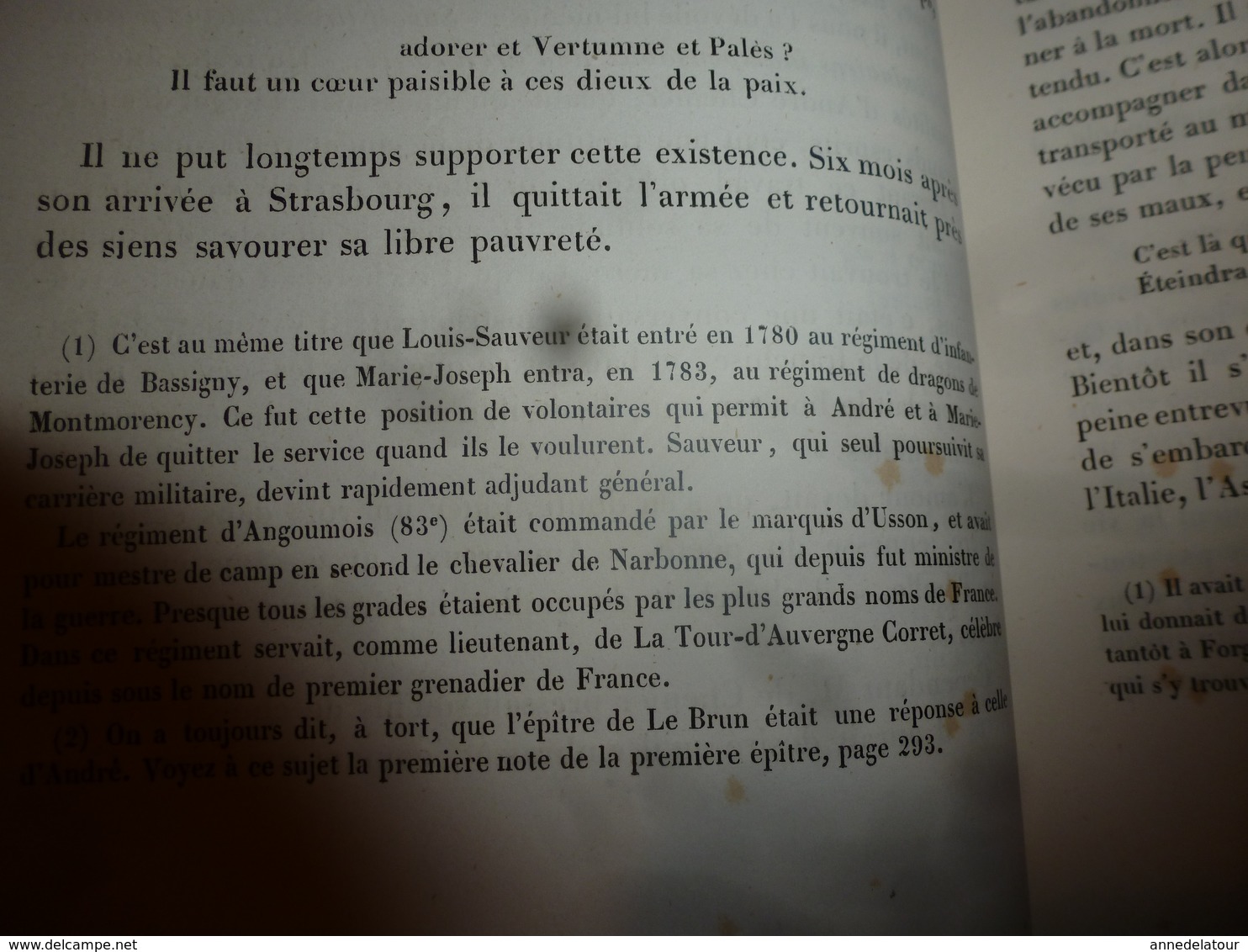 1862 ANDRÉ CHÉNIER  ses Poésies,dont ode à Charlotte Corday -  L. Becq de Fouquières , etc- édit.Charpentier (493 pages)