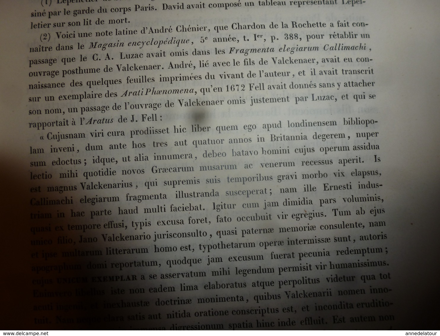 1862 ANDRÉ CHÉNIER  ses Poésies,dont ode à Charlotte Corday -  L. Becq de Fouquières , etc- édit.Charpentier (493 pages)