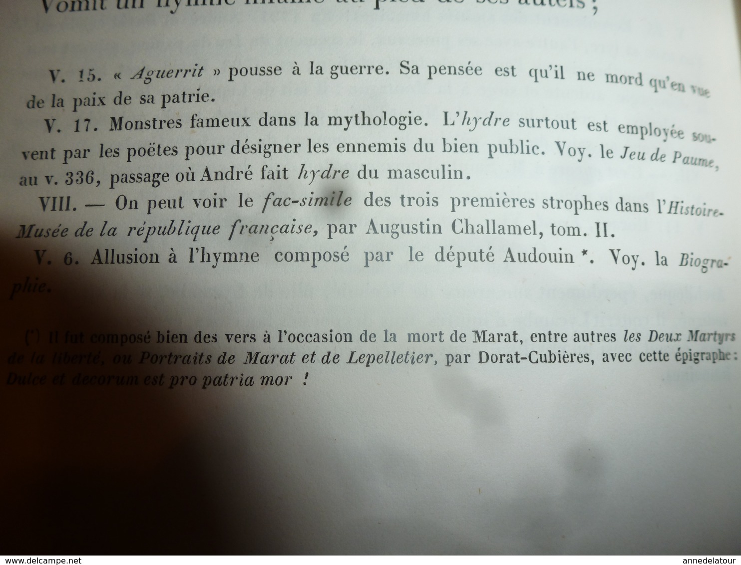 1862 ANDRÉ CHÉNIER  ses Poésies,dont ode à Charlotte Corday -  L. Becq de Fouquières , etc- édit.Charpentier (493 pages)