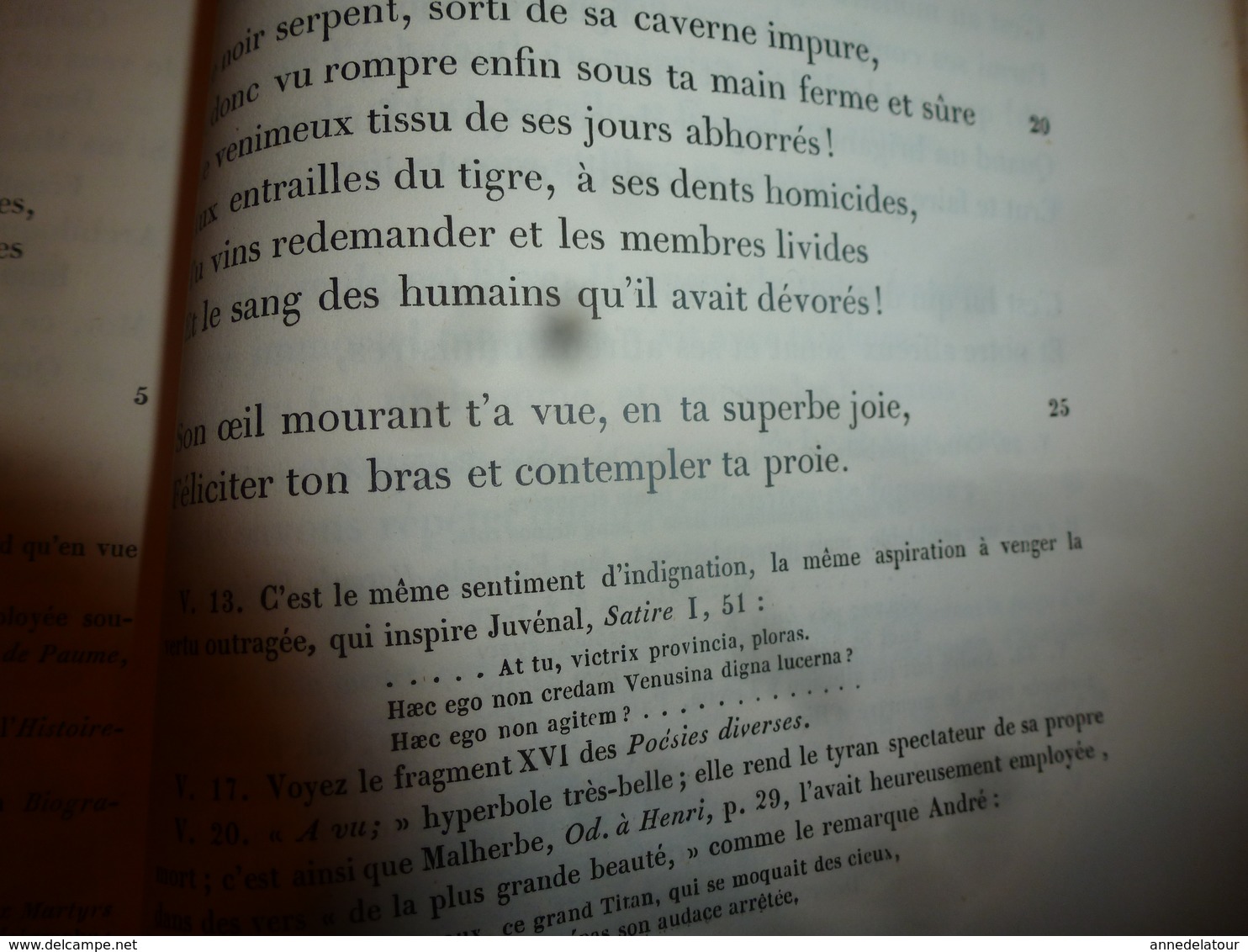 1862 ANDRÉ CHÉNIER  ses Poésies,dont ode à Charlotte Corday -  L. Becq de Fouquières , etc- édit.Charpentier (493 pages)