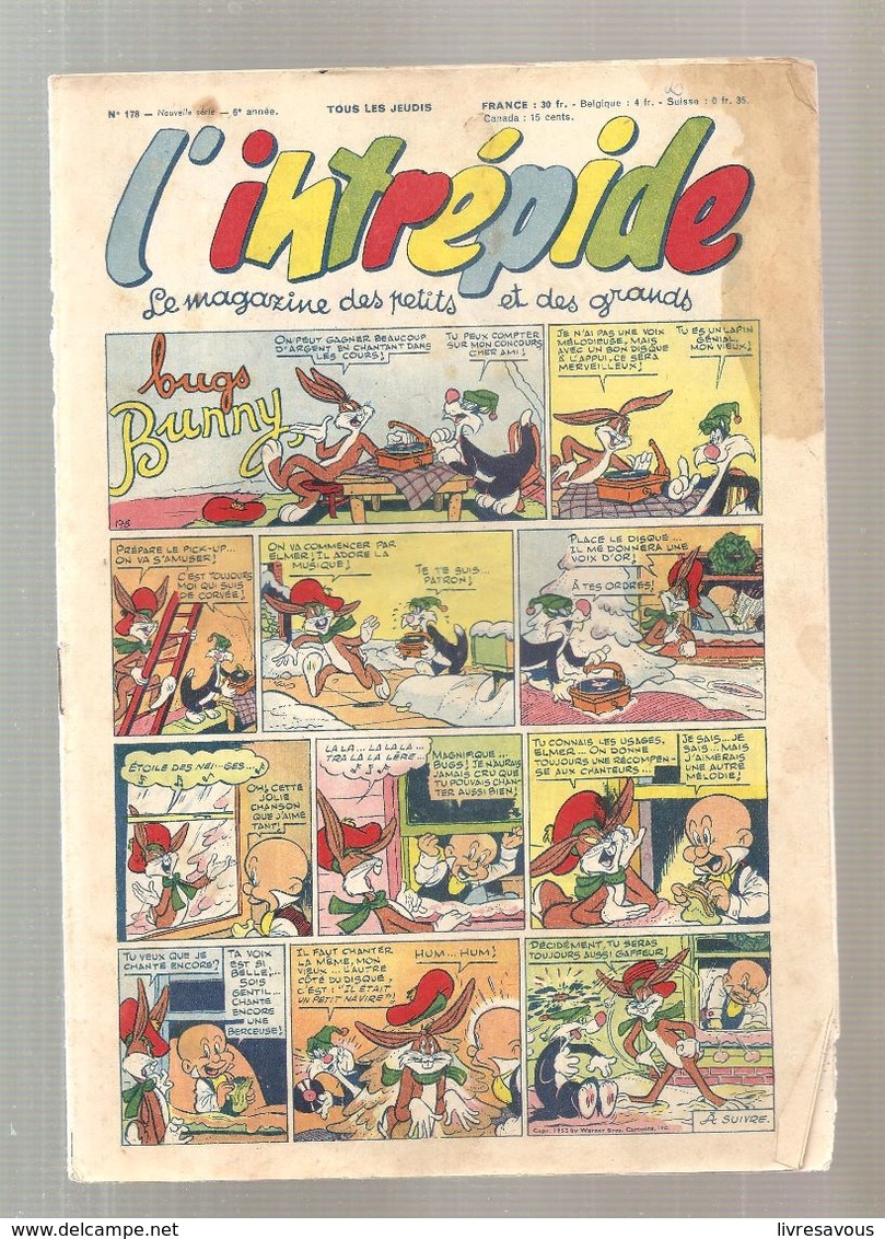 L'Intrépide N°178 Du 26/03/1953 Bugs Bunny - L'Intrépide