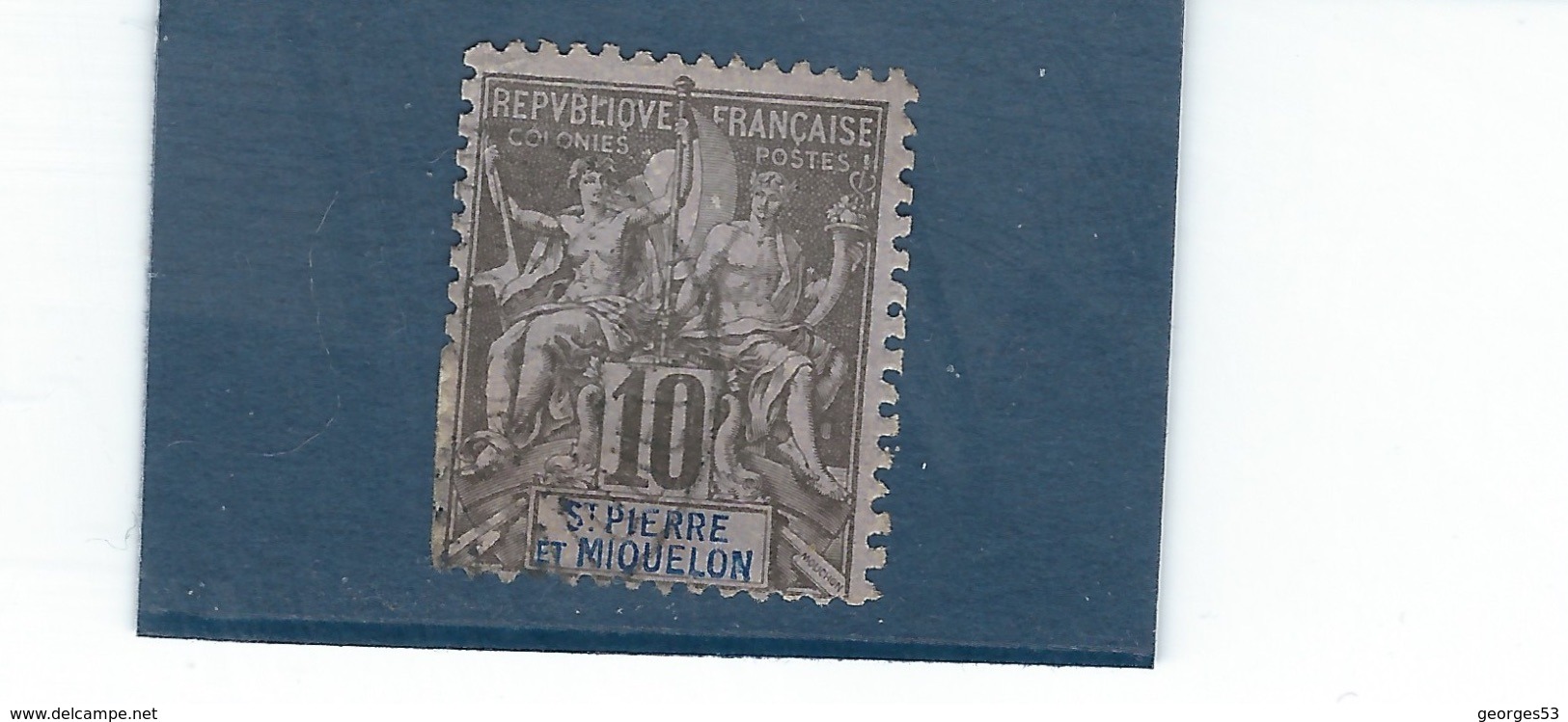 France St Pierre Miquelon  N° 63  O,     Val YT : 8,00 € - Usados