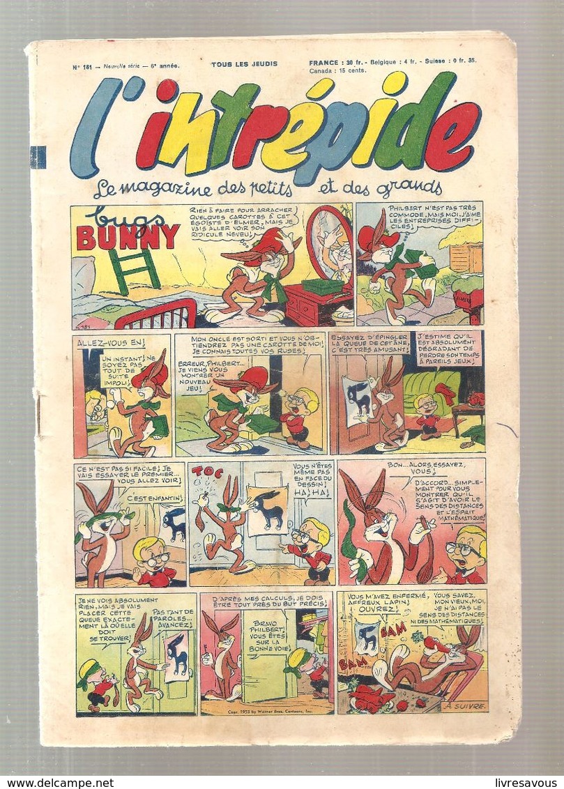 L'Intrépide N°181 Du 16/04/1953 Bugs Bunny - L'Intrépide
