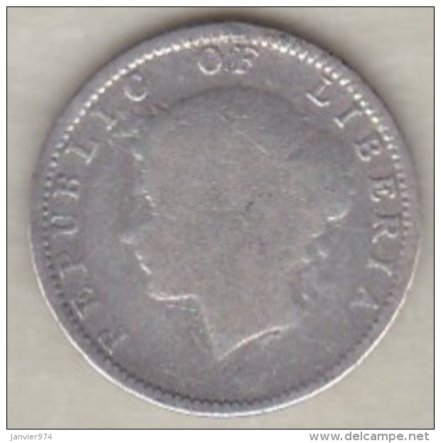 Liberia, 10 Cents 1906 . Argent .KM# 7 - Liberia