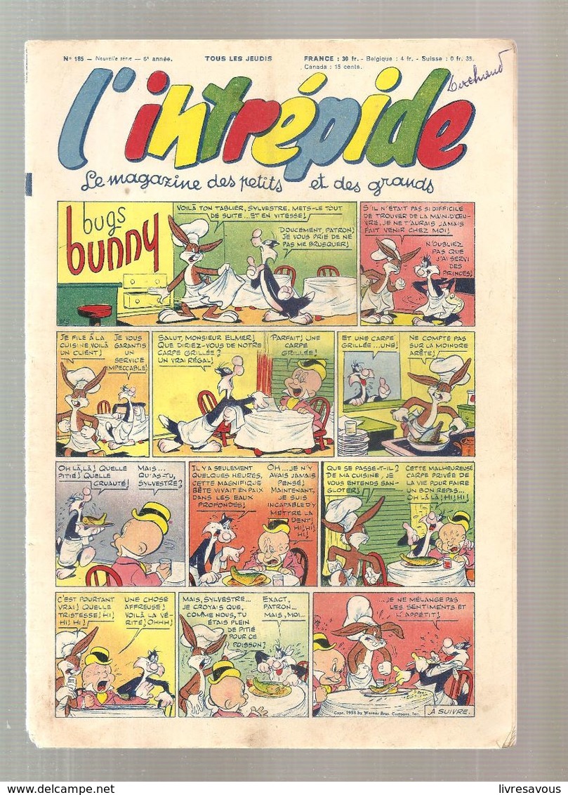 L'Intrépide N°185 Du 14/05/1953 Bugs Bunny - L'Intrépide