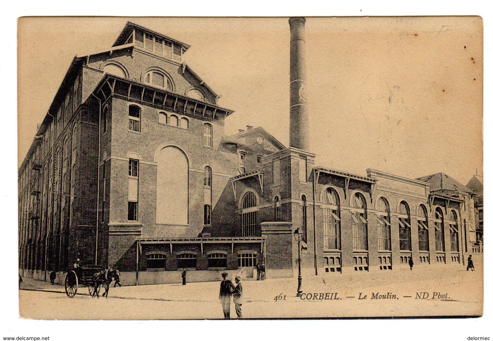 CPA Corbeil Essonnes Essonne 91 Les Grands Moulins  Le Moulin Petite Animation édition ND N°461 - Corbeil Essonnes