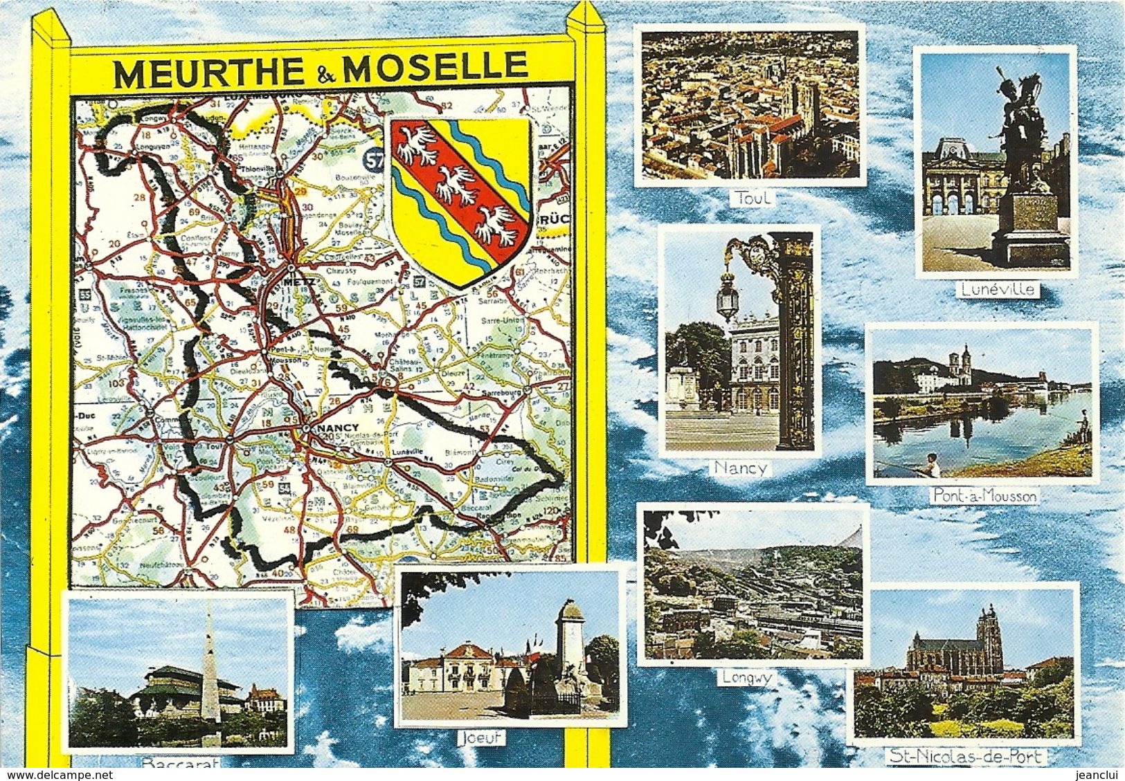 CPM . MULTIVUES DU DEPARTEMENT DE " MEURTHE & MOSELLE " ECRITE AU VERSO - Other & Unclassified