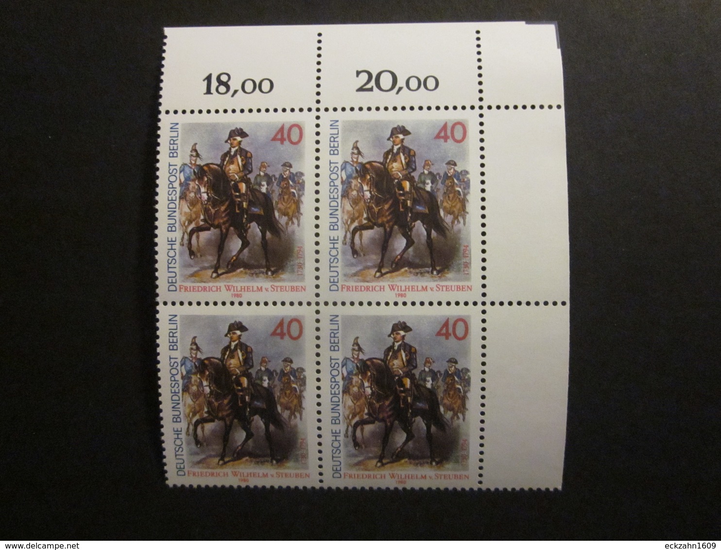 Berlin Nr. 628 Viererblock Eckrand Postfrisch**  (C50) - Unused Stamps