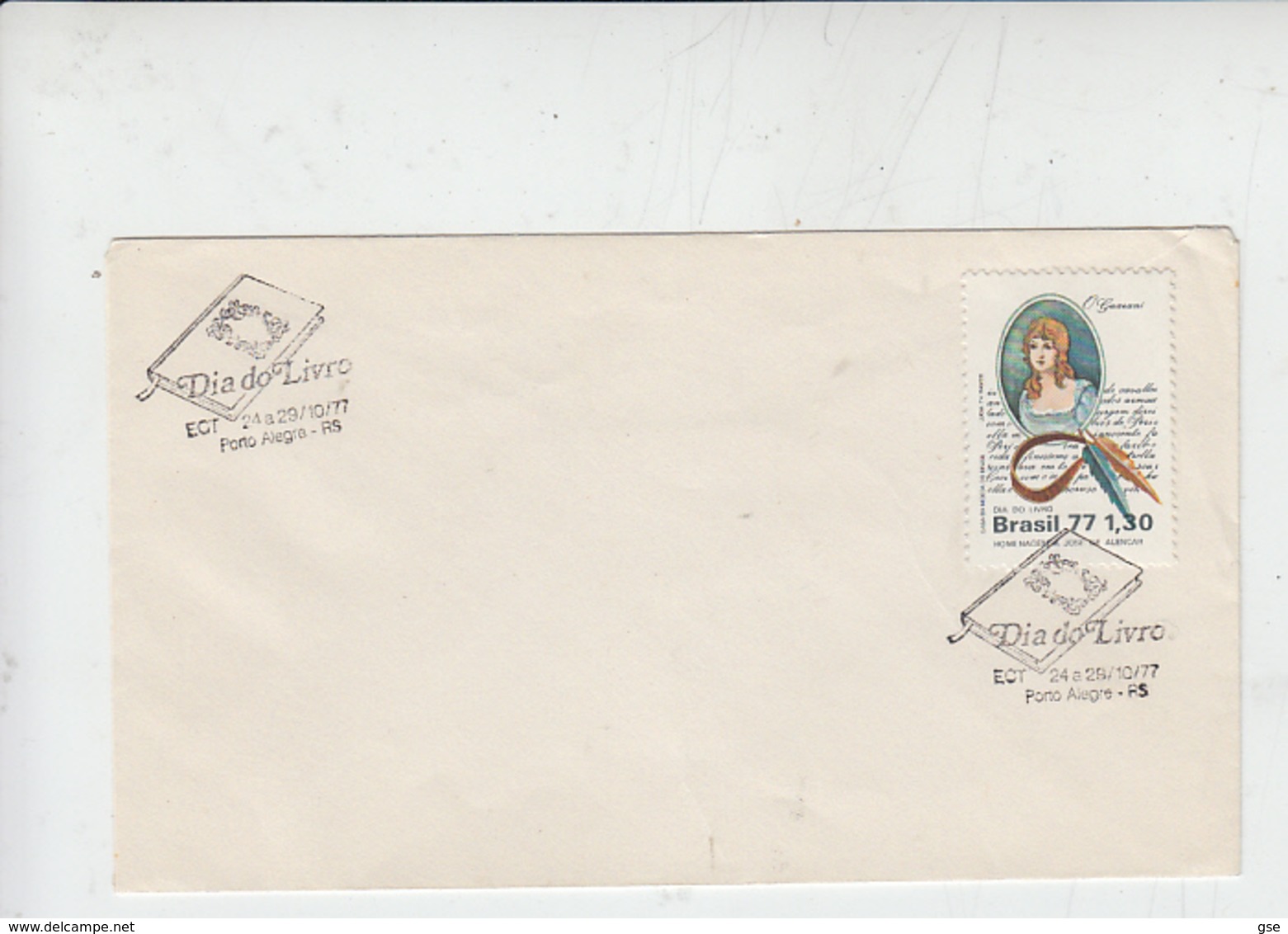 BRASILE  1977 - FDC - Yvert 1289 - Giorno Del Libro - FDC