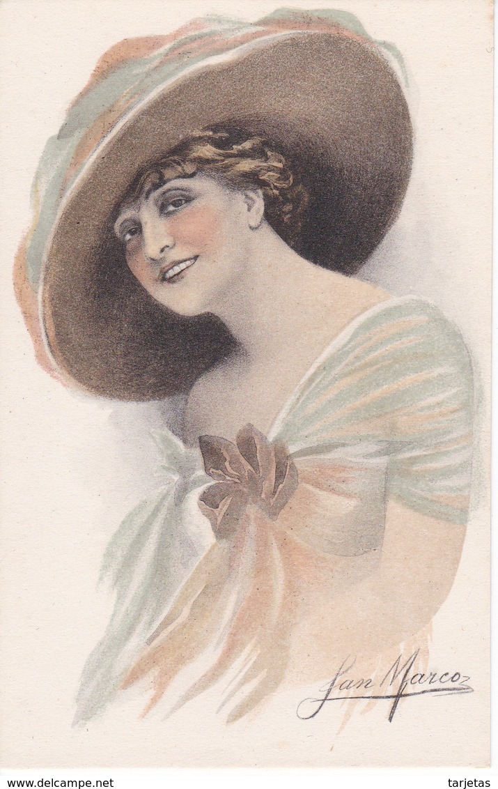 POSTAL DE ITALIA DE UNA MUJER  (WOMAN-FEMME-DONNA) JAN MARCO - Mujeres