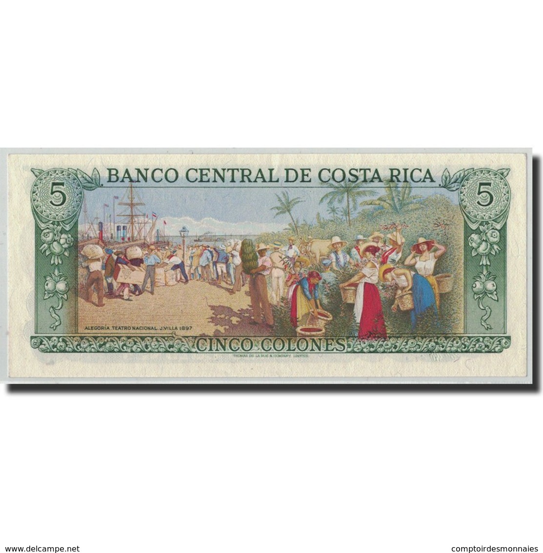 Billet, Costa Rica, 5 Colones, 1991, 1991-04-03, KM:236e, NEUF - Costa Rica