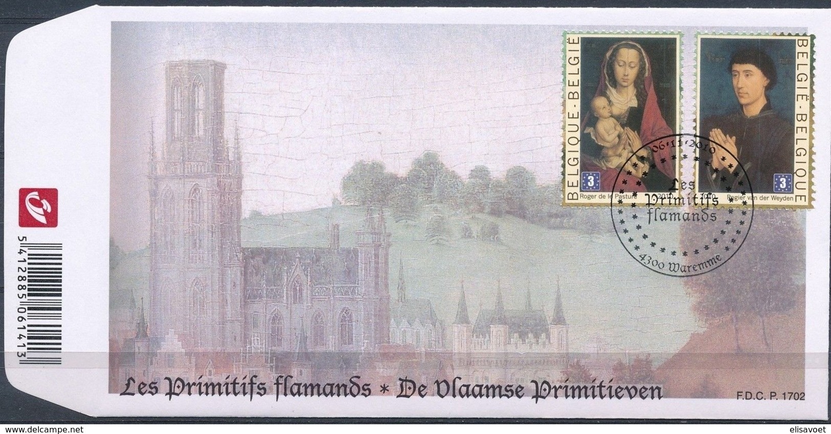 Belgie Belgique  2010 OCBn° FDC 4086-4086 (o) Oblitéré  Cote 15,00 Euro  Vlaamse Primitieven Primitifs Flamands - 2001-2010