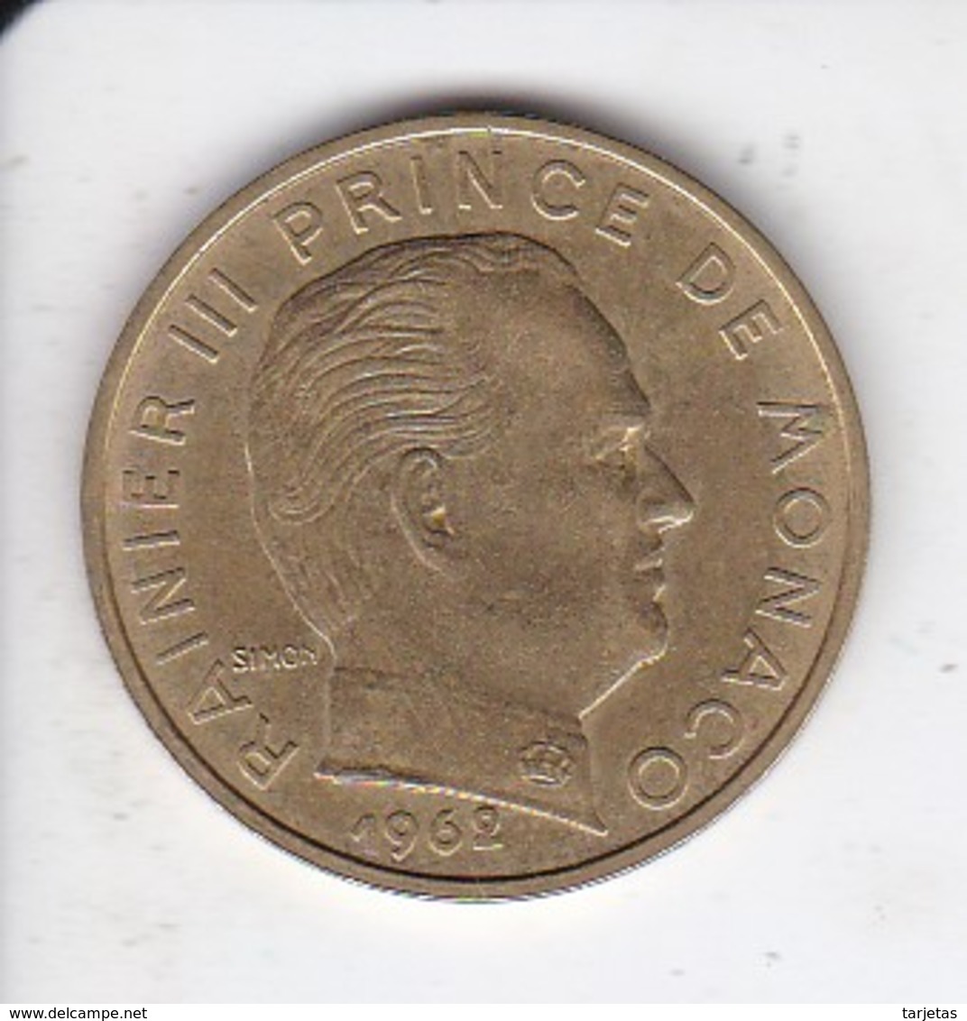 MONEDA DE MONACO DE 20 FRANCS DEL AÑO 1962 (COIN) RAINIER III - 1949-1956 Francos Antiguos