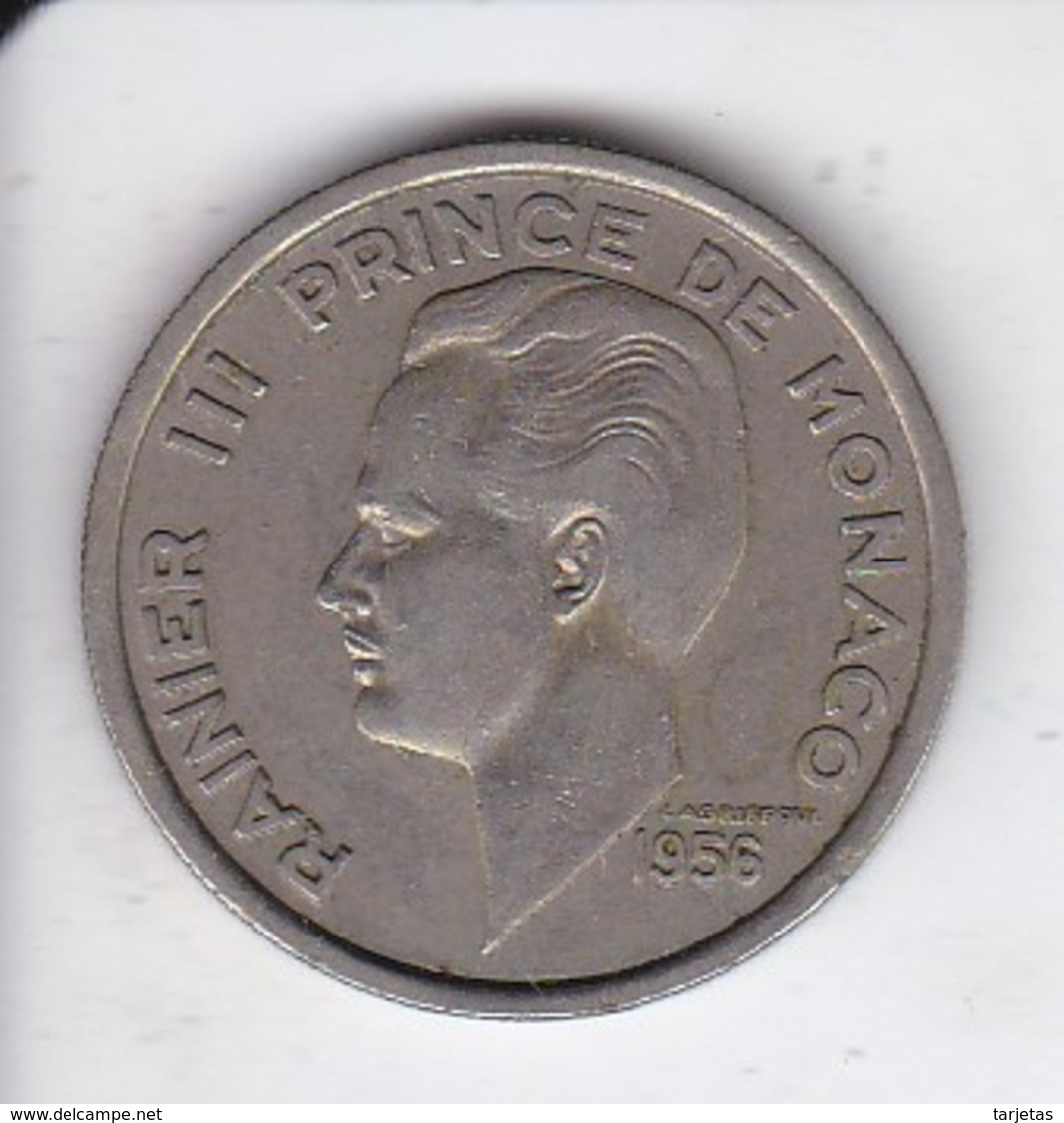 MONEDA DE MONACO DE 100 FRANCS DEL AÑO 1956 (COIN) RAINIER III - 1949-1956 Francos Antiguos