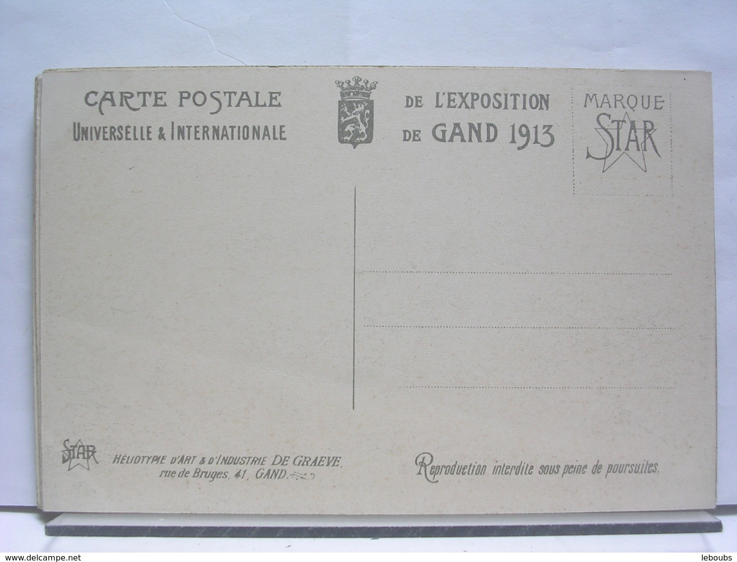 LOT N° 953 - GAND - EXPOSITION UNIVERSELLE DE 1913 (BELGIQUE) - 15 CARTES