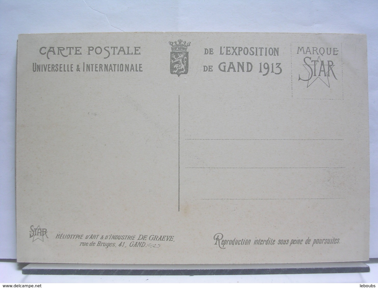 LOT N° 953 - GAND - EXPOSITION UNIVERSELLE DE 1913 (BELGIQUE) - 15 CARTES