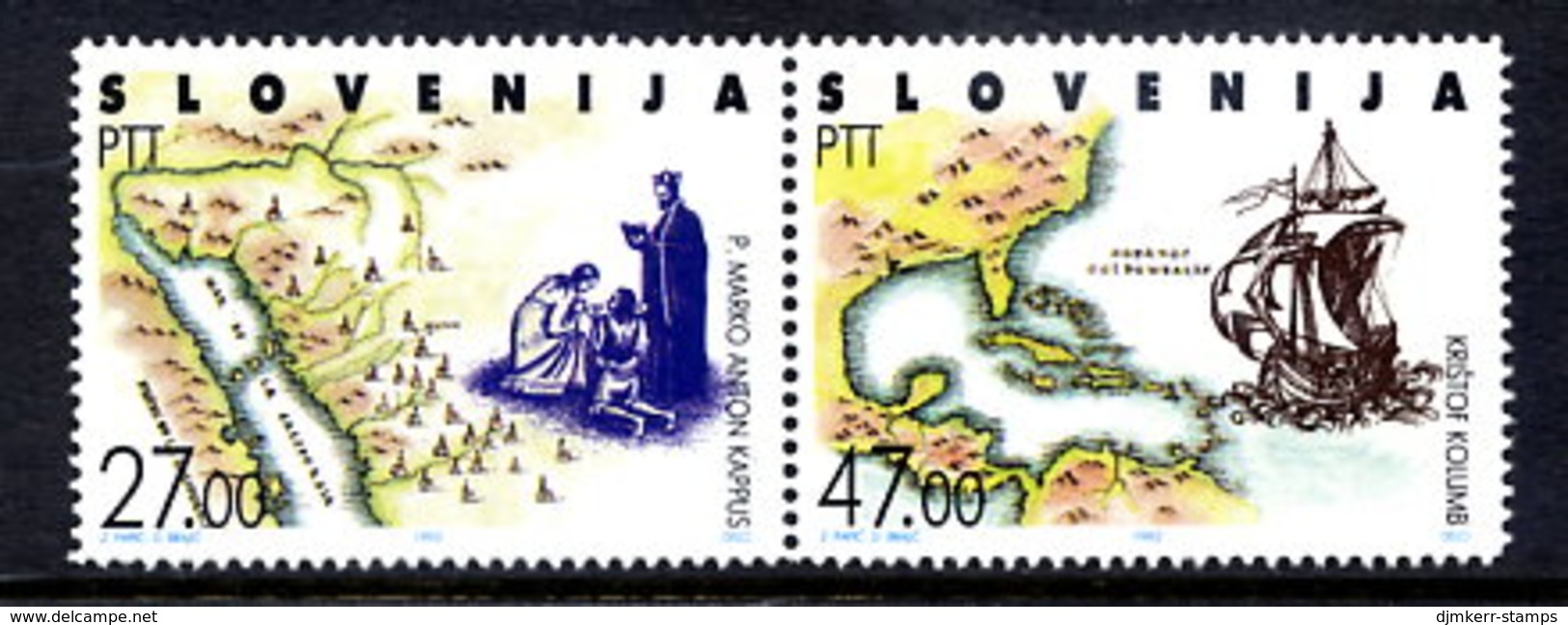 SLOVENIA 1992 Discovery Of America / Kappus MNH / **.  Michel 21-22 - Slovénie