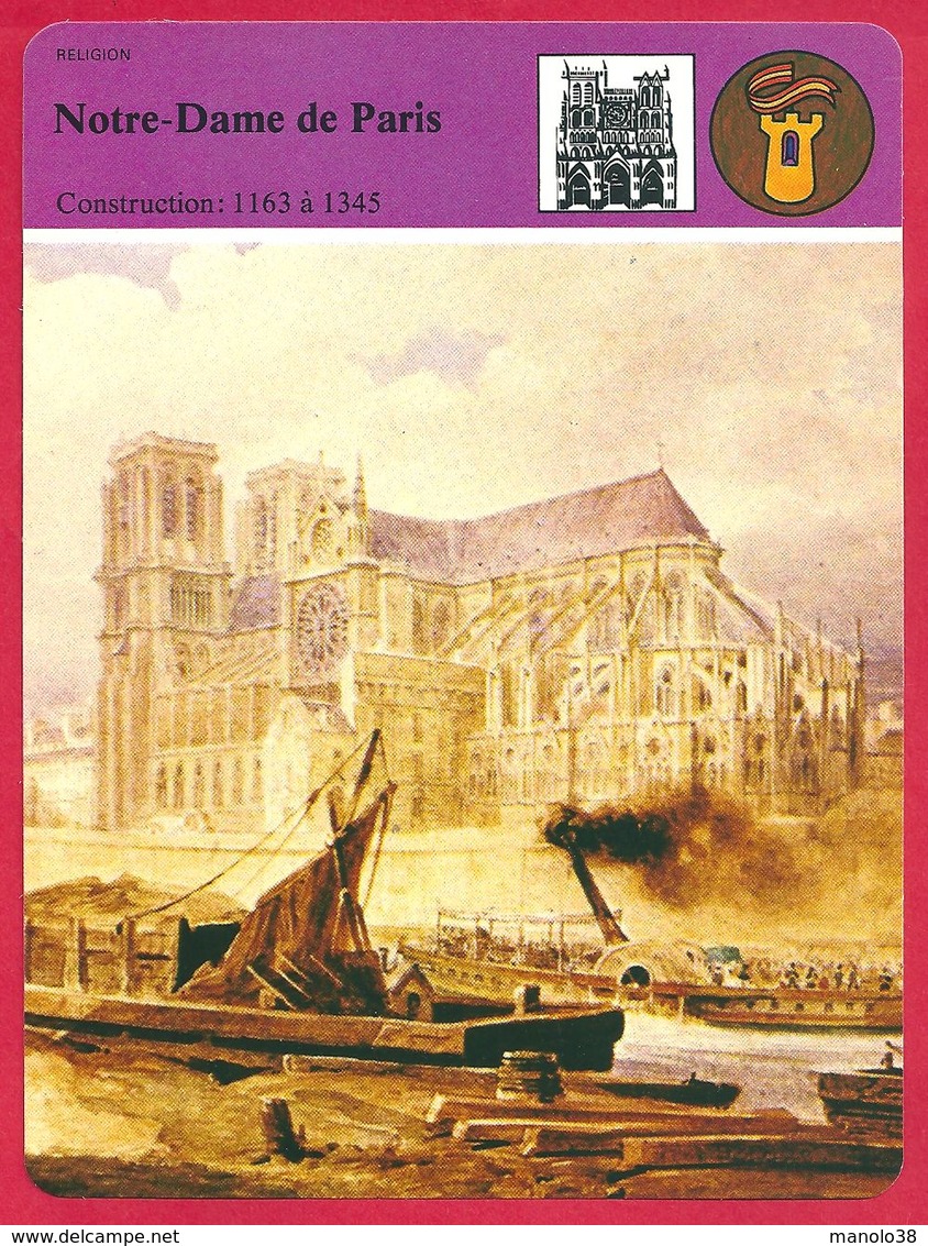 Notre Dame De Paris, Moyen Age, Gothique, Sacre De Napoléon Ier, Victor Hugo - Histoire