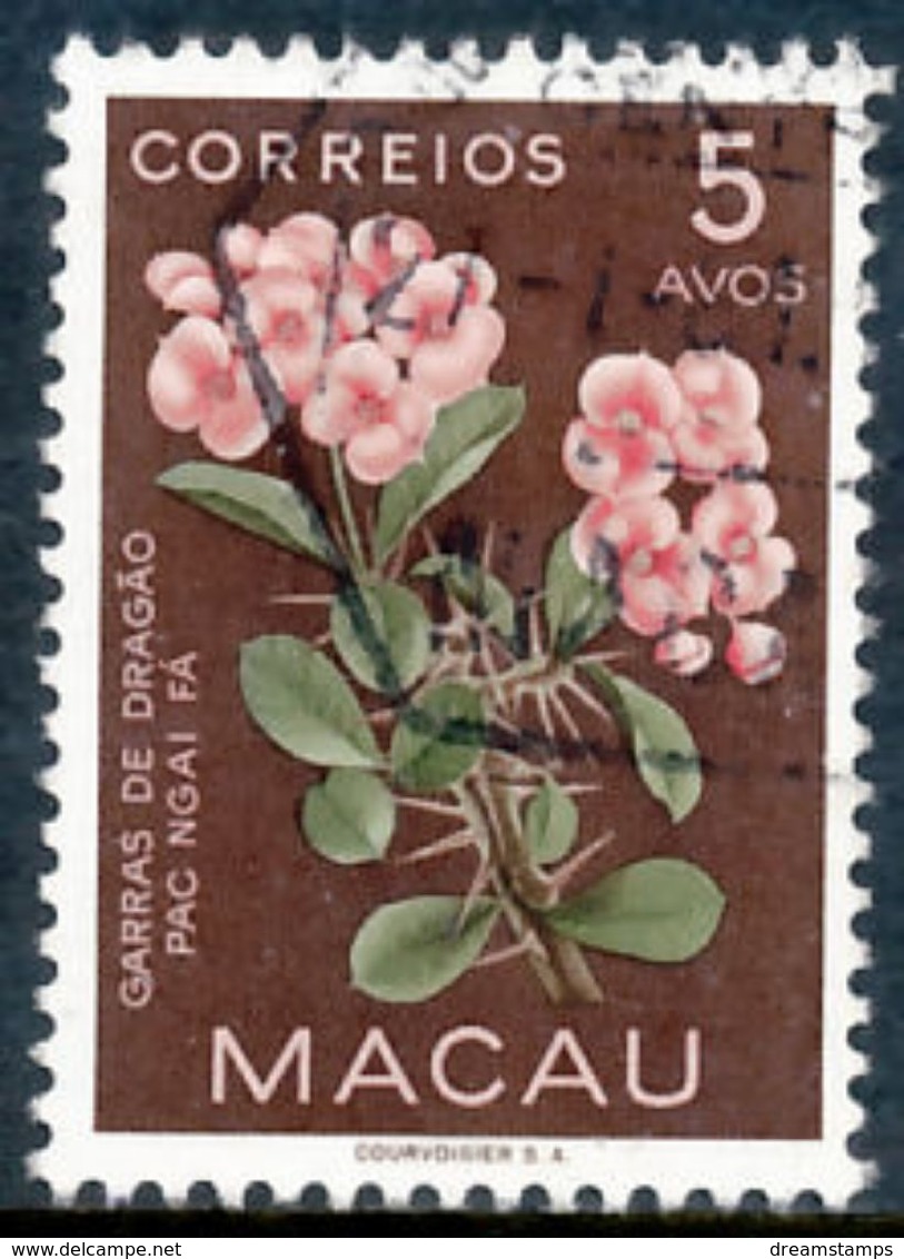 !										■■■■■ds■■ Macao 1953 AF#376ø Flowers Of Macao 5 Avos (x11465) - Oblitérés