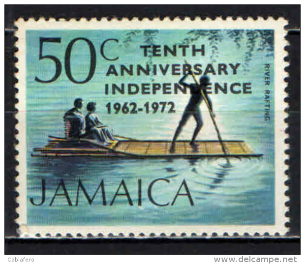 JAMAICA - 1972 - &ldquo;TENTH ANNIVERSARY INDEPENDENCE 1962-1972&rdquo; - MH - Giamaica (1962-...)