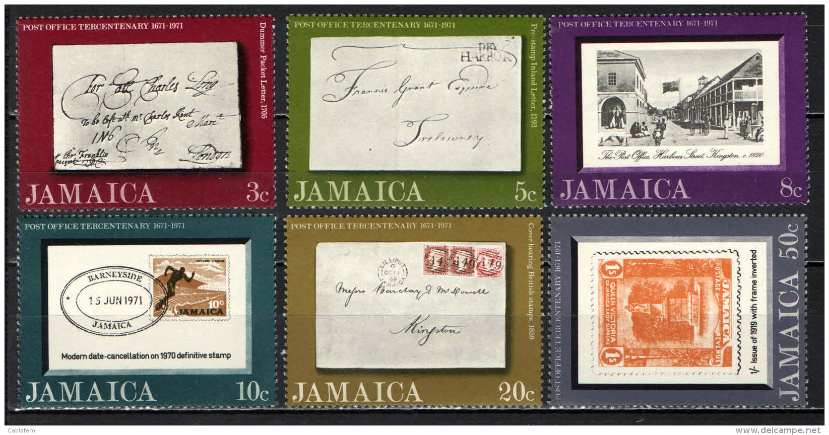 JAMAICA - 1971 - Tercentenary Of Jamaica Post Office - MNH - Giamaica (1962-...)