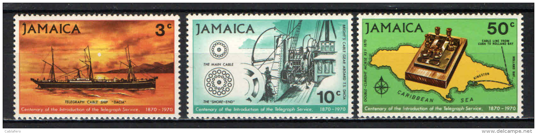 JAMAICA - 1970 - Centenary Of Telegraph Service - MNH - Giamaica (1962-...)